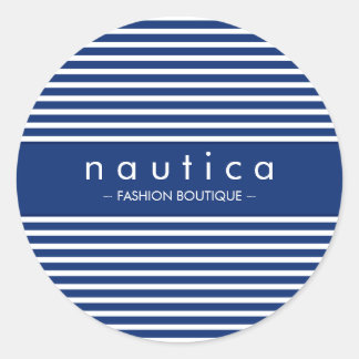 STICKER SEAL :: nautische gestreepte 4