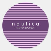 STICKER SEAL :: nautische gestreepte 7 (Voorkant)