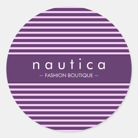STICKER SEAL :: nautische gestreepte 7 (Voorkant)
