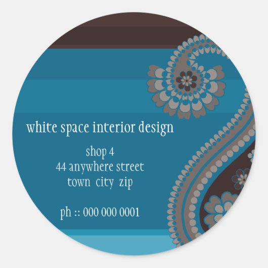 STICKER SEAL :: Paisley 1 (Voorkant)