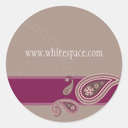 STICKER SEAL :: Paisley 3 (Voorkant)