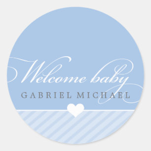 STICKER SEAL - WELKOM BABY :: heerlijk type 5