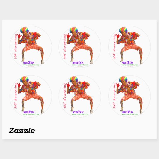 Sticker sean360x 360° Clown (Vel)