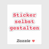 Sticker selbst gestalten (Vel)