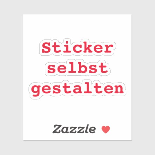 Sticker selbst gestalten (Vel)