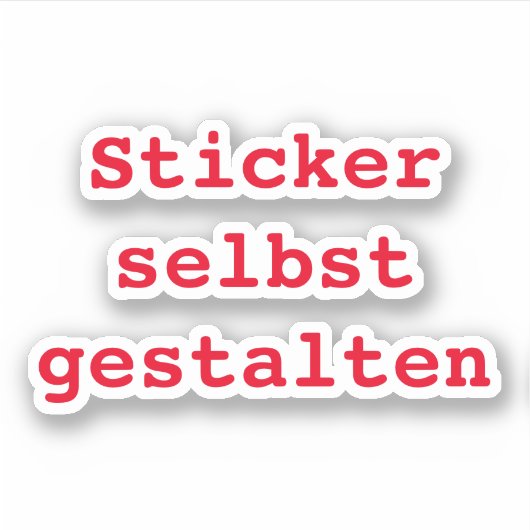 Sticker selbst gestalten (Voorkant)
