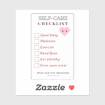 STICKER SELF-CARE CHECKLIST
