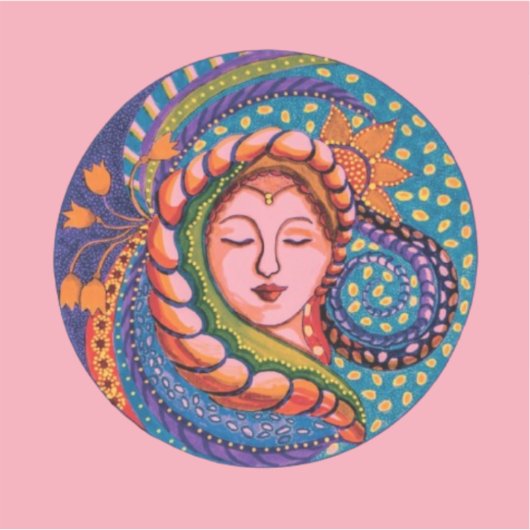 Sticker - Serene Godin Mandala Art (Voorkant)