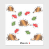 Sticker set Egels en Paddenstoelen (Vel)