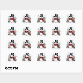 Sticker set van Sneeuwman JOY 