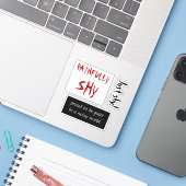 Sticker set verlegenheid Vinyl sticker (Laptop met iPhone)