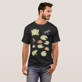 Sticker Set Vijver Vrienden T-shirt (Voorkant volledig)