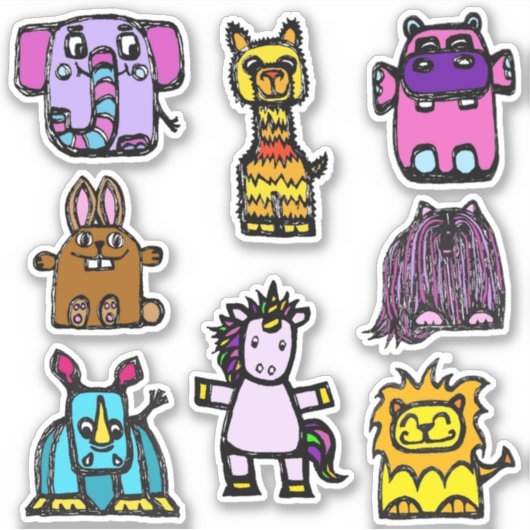 Sticker Sheet 4x4 "the alphabet book" (Matte) (Voorkant)