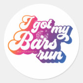 Sticker Sheet Gradiënt - Ik heb mijn Bars laten re (Voorkant)