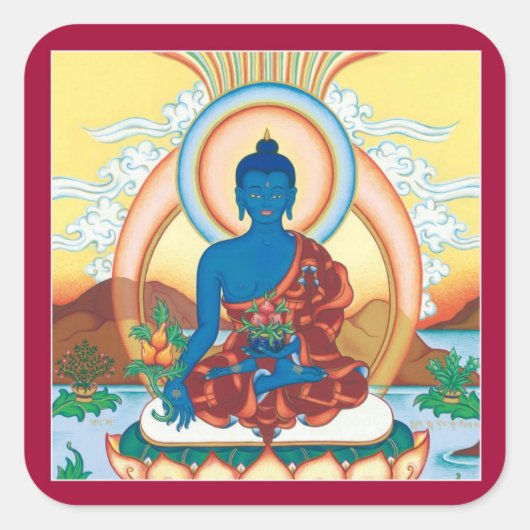 STICKER SHEET - Medicijn Boeddha - Healing Master (Voorkant)