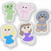 Sticker Sheet - Samantha, Stacy & Friends (Voorkant)
