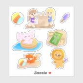Sticker Sheet - Summer Time Toys (Vel)
