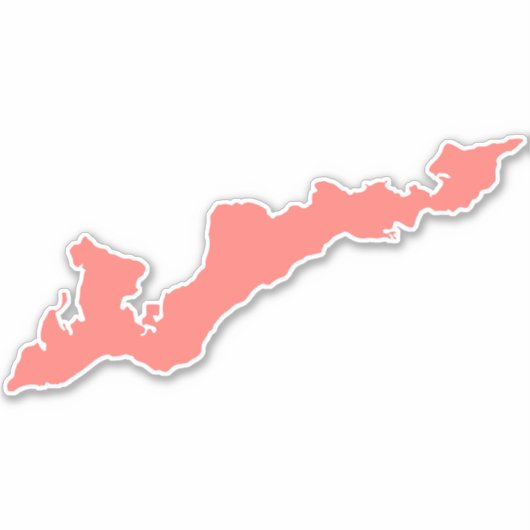 Sticker Silhouette Decal van de vissers - Roze (Voorkant)