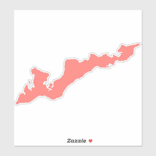 Sticker Silhouette Decal van de vissers - Roze (Vel)