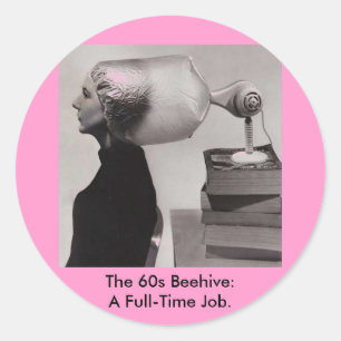 Sticker ~ Sixties Bijenkorf Hairdo