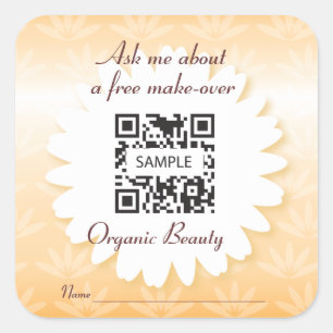 Sticker Sjabloon Biologische Beauty