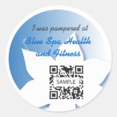 Sticker Sjabloon Blue Spa (Voorkant)