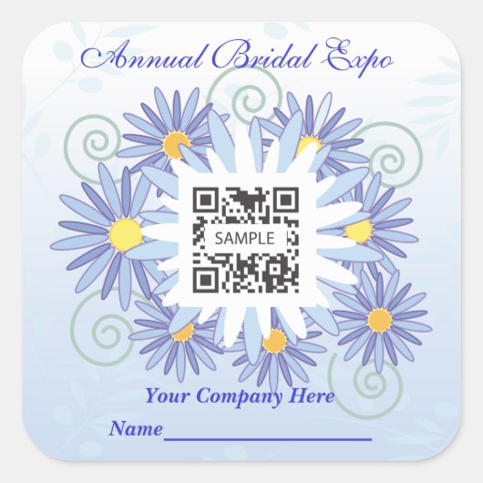 Sticker Sjabloon Bridal Expo (Voorkant)
