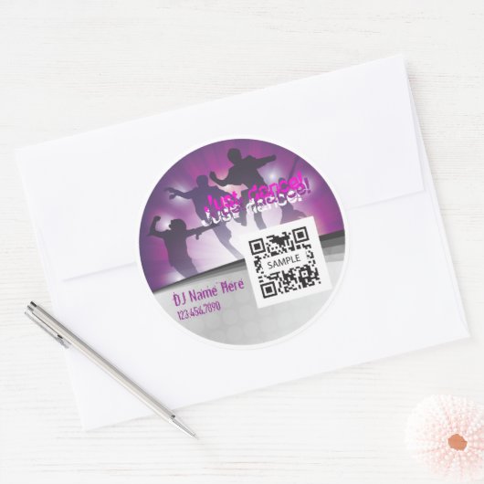 Sticker Sjabloon Dans (Envelop)