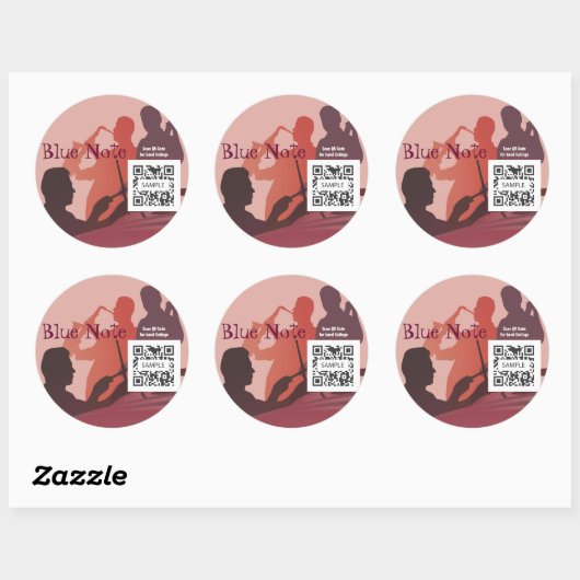 Sticker Sjabloon Event Jazz Band (Vel)