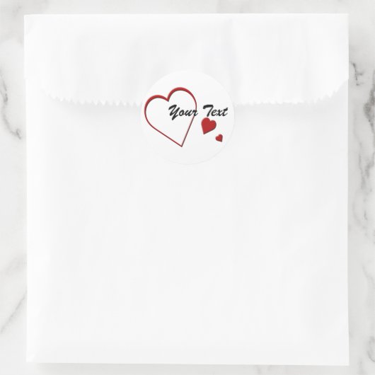 Sticker Sjabloon hart (Tas)