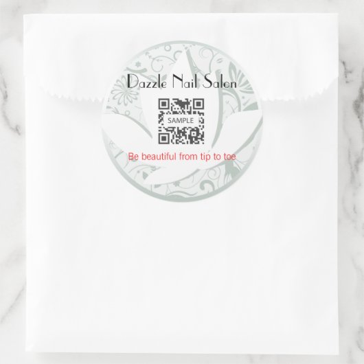 Sticker Sjabloon Nagelsalon (Tas)