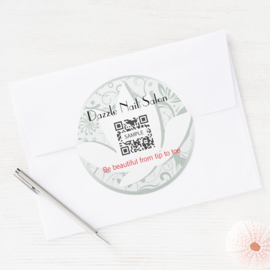 Sticker Sjabloon Nagelsalon (Envelop)
