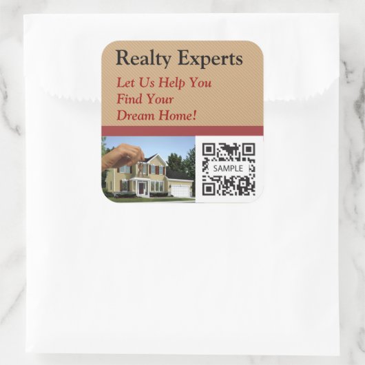 Sticker Sjabloon Realty Experts (Tas)
