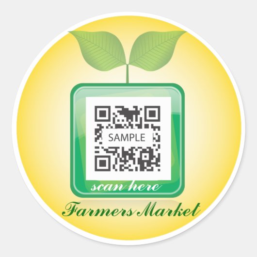 Sticker Sjabloon Verse producten (Voorkant)