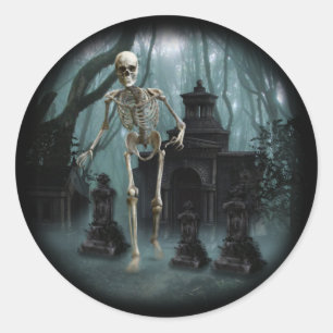 Sticker Skelet Skelet Haunted Party