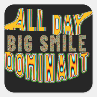 Sticker-slijmerige G Vierkante Sticker