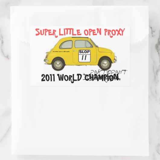 STICKER SLOP-deelnemer (Tas)