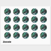 Sticker - Smaragdgroene Hemelse Maan Mystieke Luna (Vel)