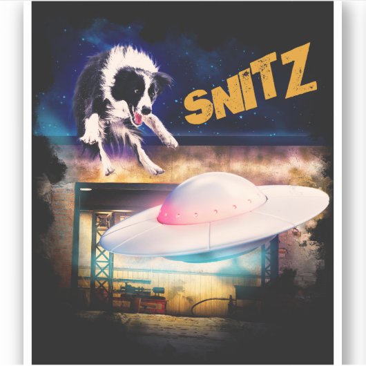 sticker Snitz van Bob's Saucer Repair (Voorkant)