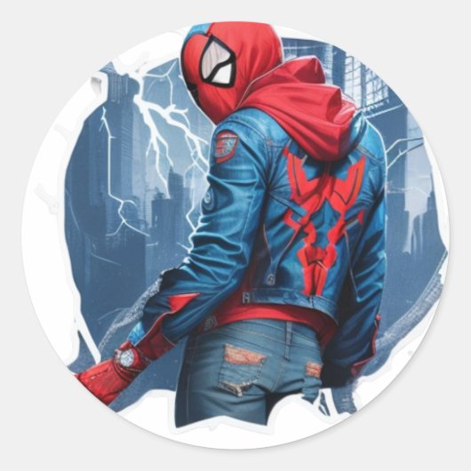 sticker spinnenmannen (Voorkant)