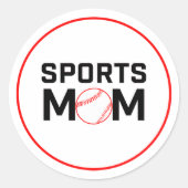 Sticker Sportmam Baseball Design (Voorkant)