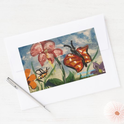 Sticker Spring Origineel KUNSTWERK (Envelop)