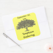 Sticker (sq) - Family Tree Name Tag (Envelop)