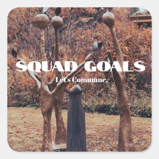 Sticker Squad Doelen Let's Commune voor Besties (Voorkant)