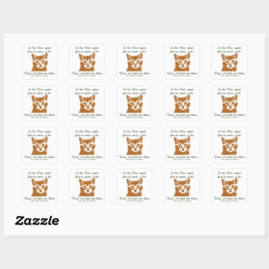 Sticker Square: Le Chat (Vel)