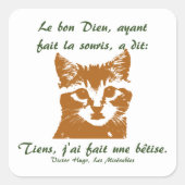 Sticker Square: Le Chat (Voorkant)