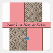 Sticker Square (Perzik LED S.C.C.)RFPMDesigns©️20 (Voorkant)