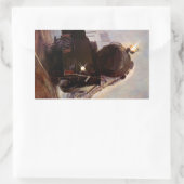 Sticker Staal Paard Locomotief Stat (Tas)