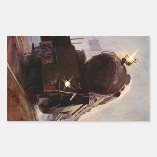 Sticker Staal Paard Locomotief Stat (Voorkant)