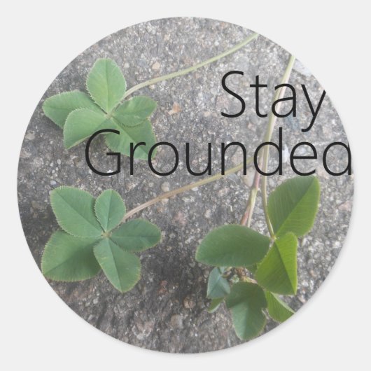 Sticker 'Stay Grounded' (Voorkant)